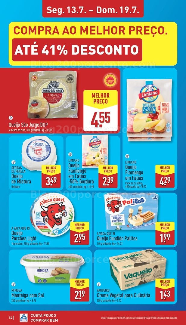 Antevisão Folheto ALDI Promoções de 13 a 19 julho